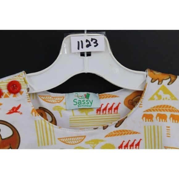 SASSY STITCHES DIAPER SET OUTFITS LION king Safari ANIMALS 18M - Picture 3 of 11